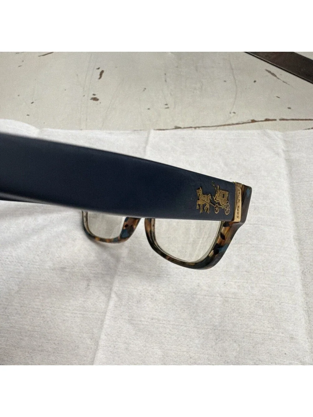 Coach HC6078 5337 Eyeglasses Teal Confetti Tortoise 52-16-135 Frames